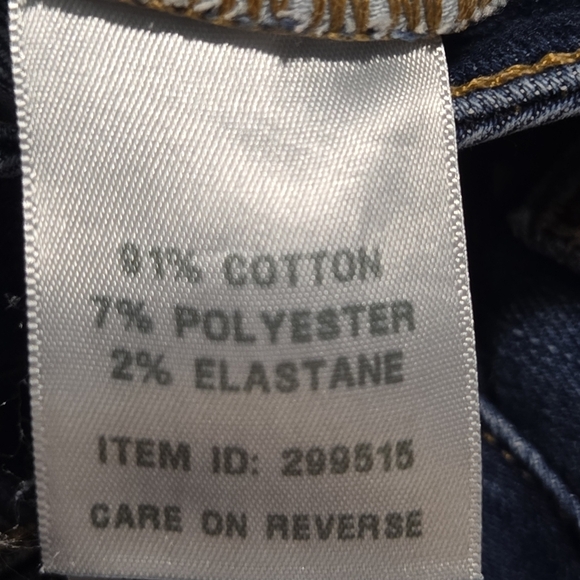 L.L. Bean Petite Women Classic Fit Dark Wash Straight Ankle Denim Jeans Size 10 - Picture 7 of 9